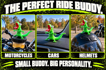 🦎🏍️ Roadside Lizard Buddy – Car & Motorcycle Decor