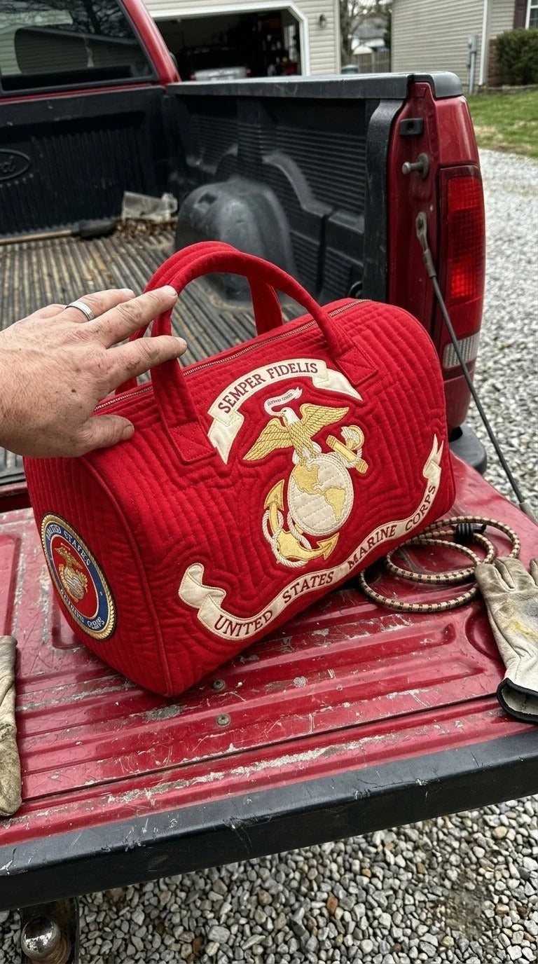 100% Handmade Marine Corps Bag(𝐌𝐢𝐜𝐡𝐚𝐞𝐥 𝐊𝐞𝐧𝐭 𝐇𝐚𝐧𝐝𝐦𝐚𝐝𝐞)