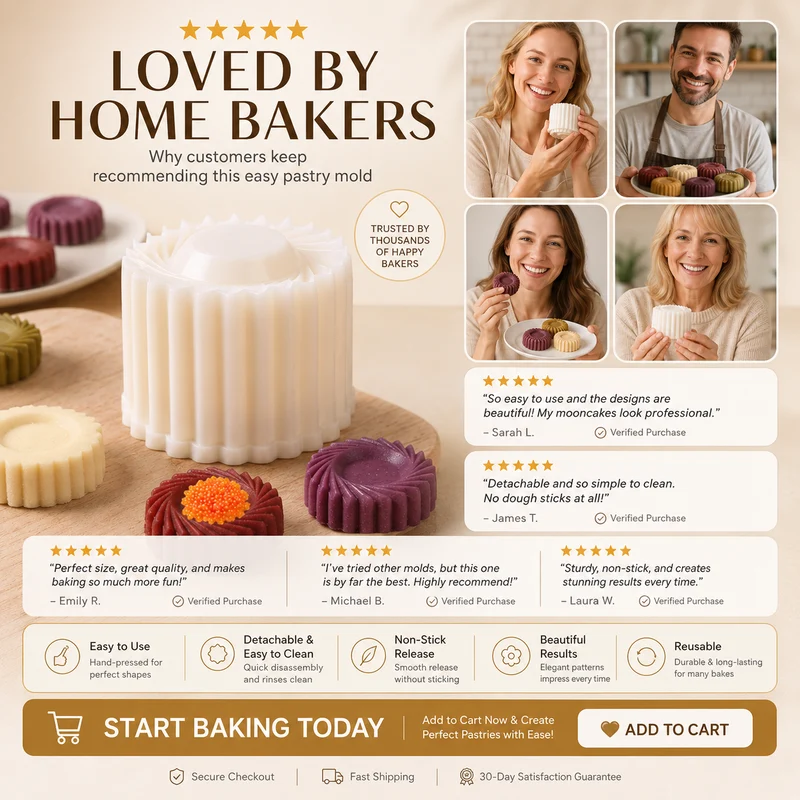 🍪✨ Easy-Press Pastry & Cookie Mold – Perfect Shapes in Seconds