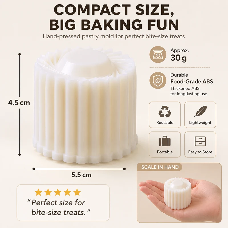 🍪✨ Easy-Press Pastry & Cookie Mold – Perfect Shapes in Seconds