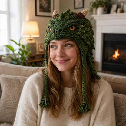 🔥LAST DAY 50% OFF - 🧵Fantasy Hood Hat DIY Crochet Kit – Create Your Own Magical Wearable Character Hat🎁Beginner Friendly