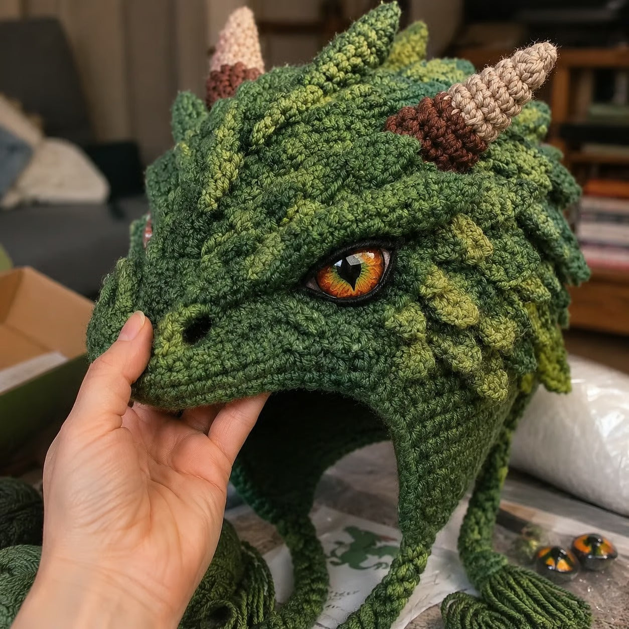 🔥LAST DAY 50% OFF - 🧵Fantasy Hood Hat DIY Crochet Kit – Create Your Own Magical Wearable Character Hat🎁Beginner Friendly