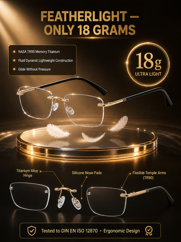 👓 Auto-Adjusting Focus: See clearly near and far without swapping glasses