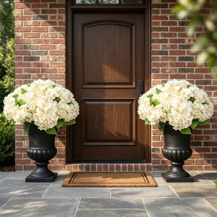 🔥2026 Spring Hot Sale🔥Artificial Outdoor Hydrangea Flowers - UV resistant, Waterproof, Windproof