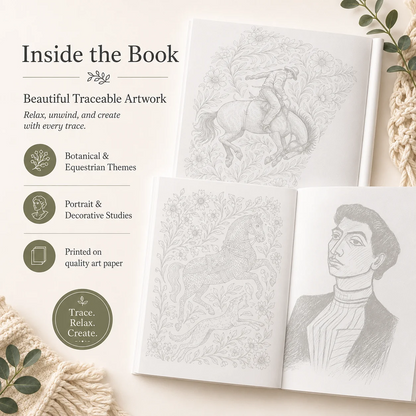 Beginner-Friendly💕Ink Tracing: A Therapeutic Reverse Coloring Experience📚