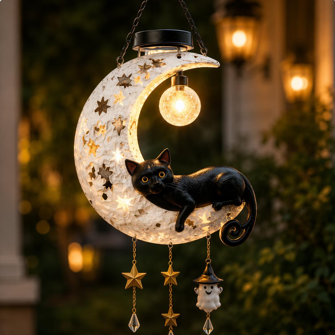 🎃 🎃Halloween Early Bird Sale | 50% OFF Black Cat Moon Solar Lantern