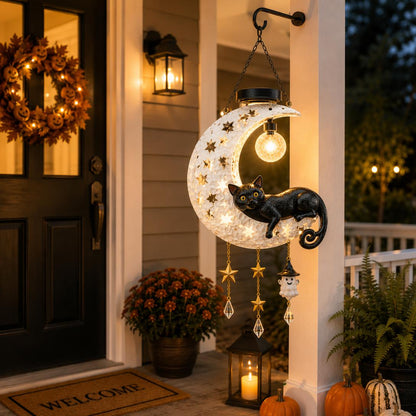 🎃 🎃Halloween Early Bird Sale | 50% OFF Black Cat Moon Solar Lantern