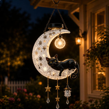 🎃 🎃Halloween Early Bird Sale | 50% OFF Black Cat Moon Solar Lantern