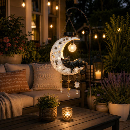 🎃 🎃Halloween Early Bird Sale | 50% OFF Black Cat Moon Solar Lantern