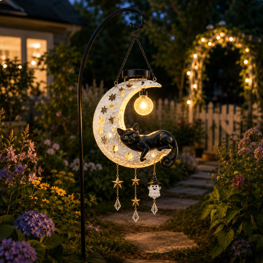 🎃 🎃Halloween Early Bird Sale | 50% OFF Black Cat Moon Solar Lantern