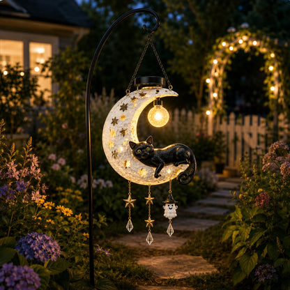 🎃 🎃Halloween Early Bird Sale | 50% OFF Black Cat Moon Solar Lantern