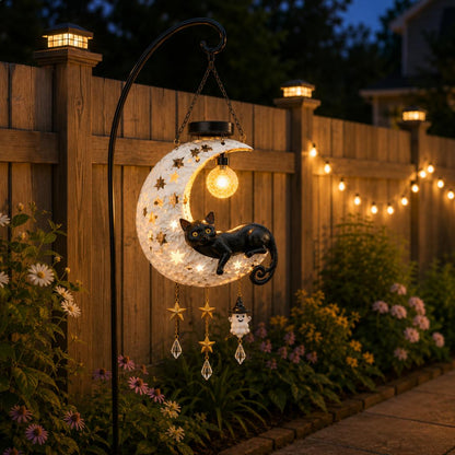 🎃 🎃Halloween Early Bird Sale | 50% OFF Black Cat Moon Solar Lantern