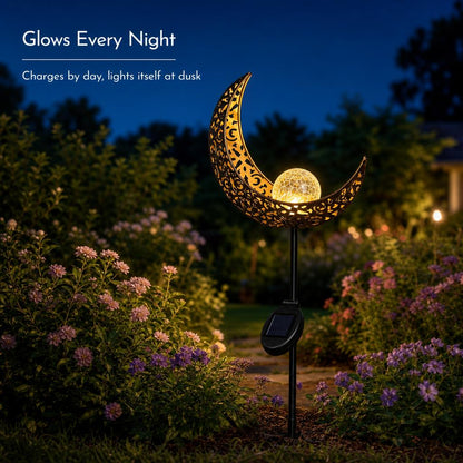 MoonCrest™ Solar Garden Stake Light