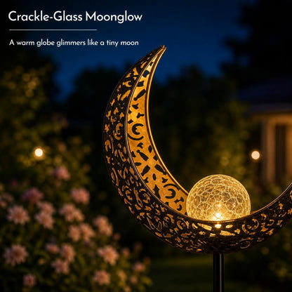 MoonCrest™ Solar Garden Stake Light