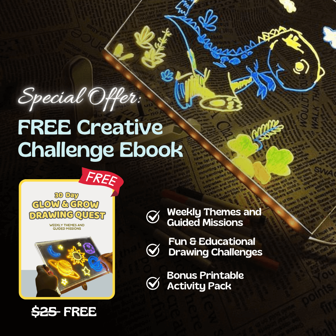 🎨 Magic LED Drawing Board – Glow, Draw & Create! ✨