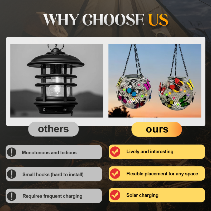 🔥50% OFF on selected products🎉Solar Pendant Lamp Art Of Iron