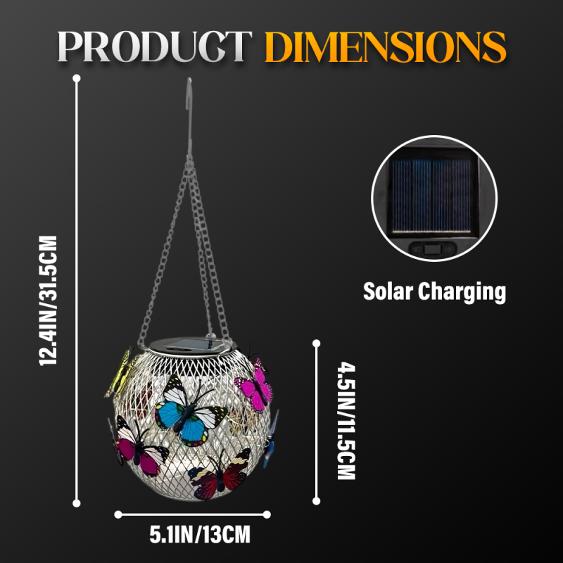 🔥50% OFF on selected products🎉Solar Pendant Lamp Art Of Iron