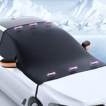 ❄️ 50% OFF NOW! 🚗 All-Season Magnetic Windshield Cover – Waterproof, F