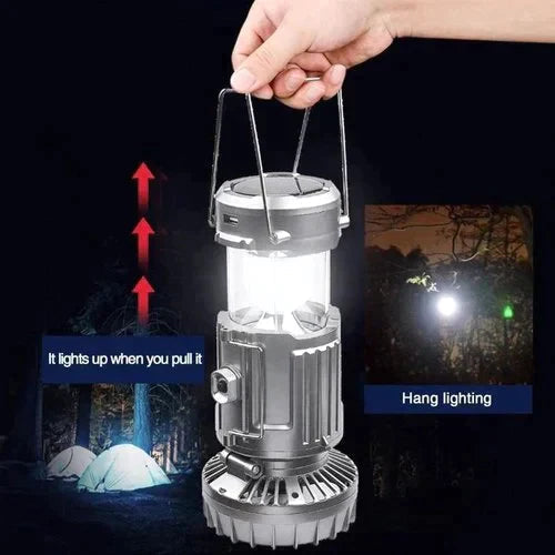 🔥🔥🔥🔥2026 Hot-selling Portable LED Camping Lantern with Fan, Solar Charging, A Camping Essential