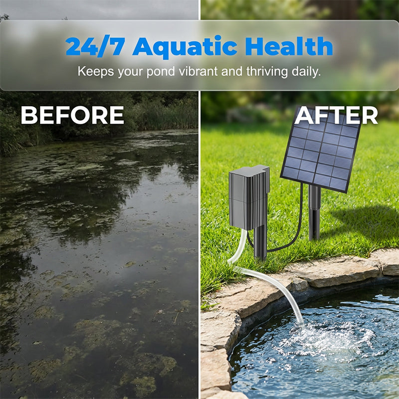 Solar Pond Aerator with Air Pump