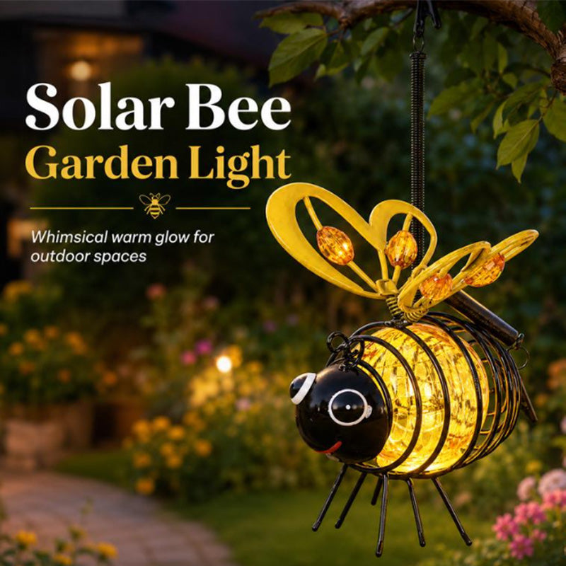 🔥Last Day 75% OFF🔥 Hanging Solar Bee Light – Warm Amber Glow, Flicker-Free, Perfect for Garden Parties, Camping, or Kids’ Rooms – Spread Joy Day and Night 🌞🌜