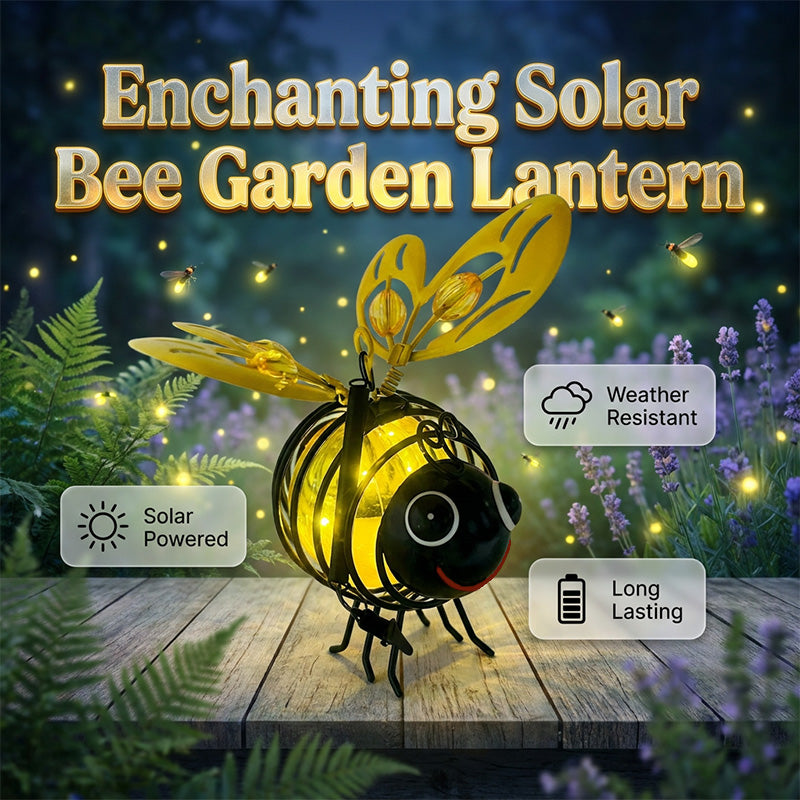🔥Last Day 75% OFF🔥 Hanging Solar Bee Light – Warm Amber Glow, Flicker-Free, Perfect for Garden Parties, Camping, or Kids’ Rooms – Spread Joy Day and Night 🌞🌜