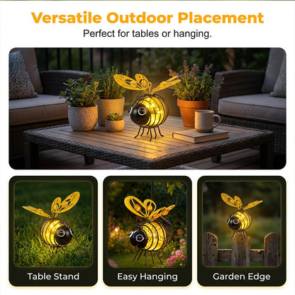 🔥Last Day 75% OFF🔥 Hanging Solar Bee Light – Warm Amber Glow, Flicker-Free, Perfect for Garden Parties, Camping, or Kids’ Rooms – Spread Joy Day and Night 🌞🌜