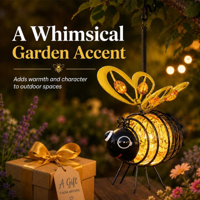 🔥Last Day 75% OFF🔥 Hanging Solar Bee Light – Warm Amber Glow, Flicker-Free, Perfect for Garden Parties, Camping, or Kids’ Rooms – Spread Joy Day and Night 🌞🌜