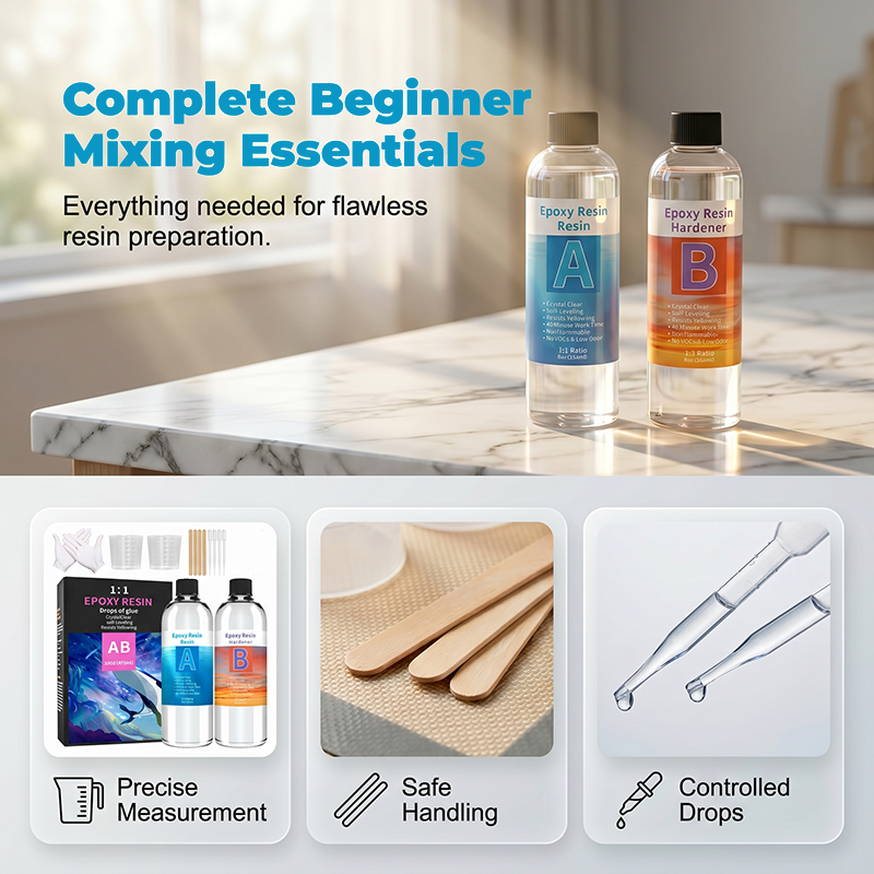 Crystal Clear Epoxy Resin Kit