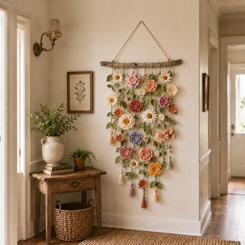🌸LAST DAY SPECIAL PRICE!!🌸Crochet Flower Wall Hanging Decor