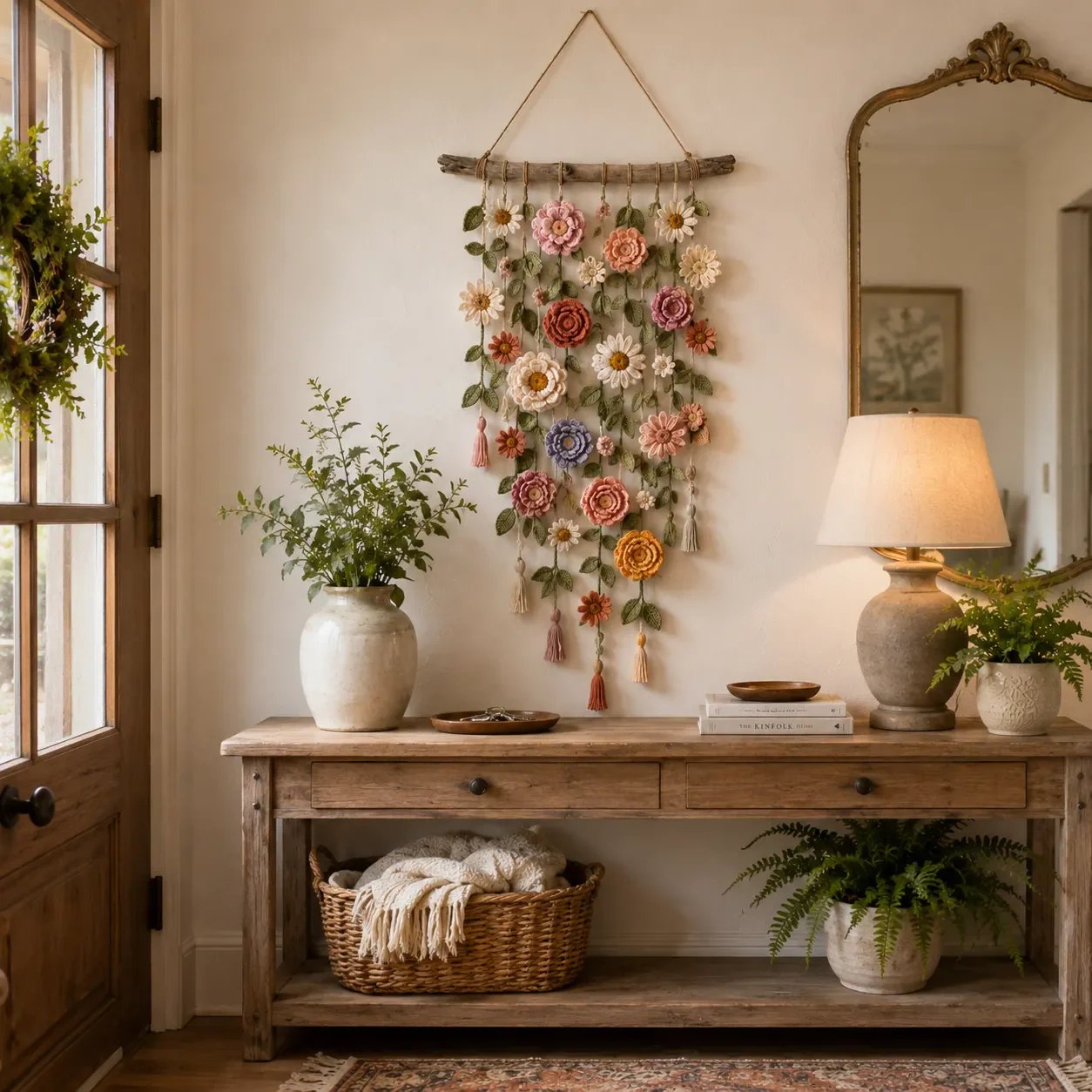 🌸LAST DAY SPECIAL PRICE!!🌸Crochet Flower Wall Hanging Decor