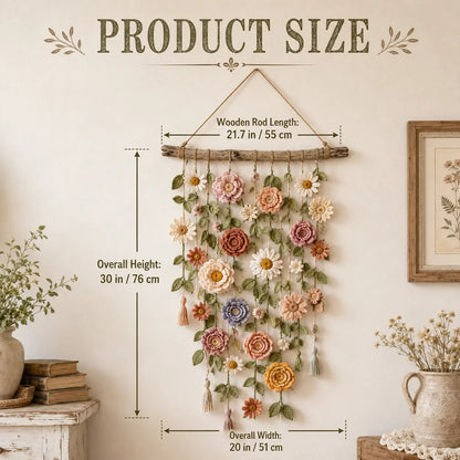 🌸LAST DAY SPECIAL PRICE!!🌸Crochet Flower Wall Hanging Decor