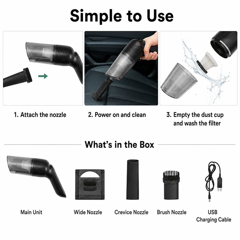Handheld Cordless Mattress Vacuum Cleaner