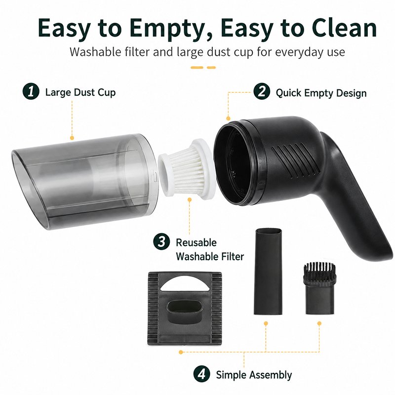 Handheld Cordless Mattress Vacuum Cleaner