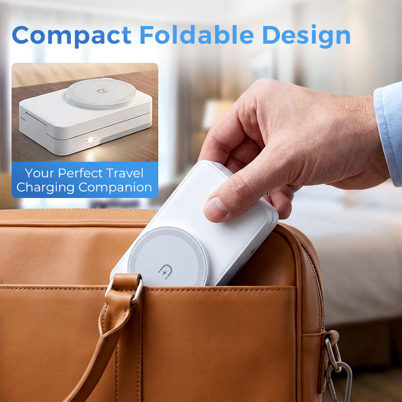 3-in-1 Foldable Magnetic Charging Stand for Everyday Devices
