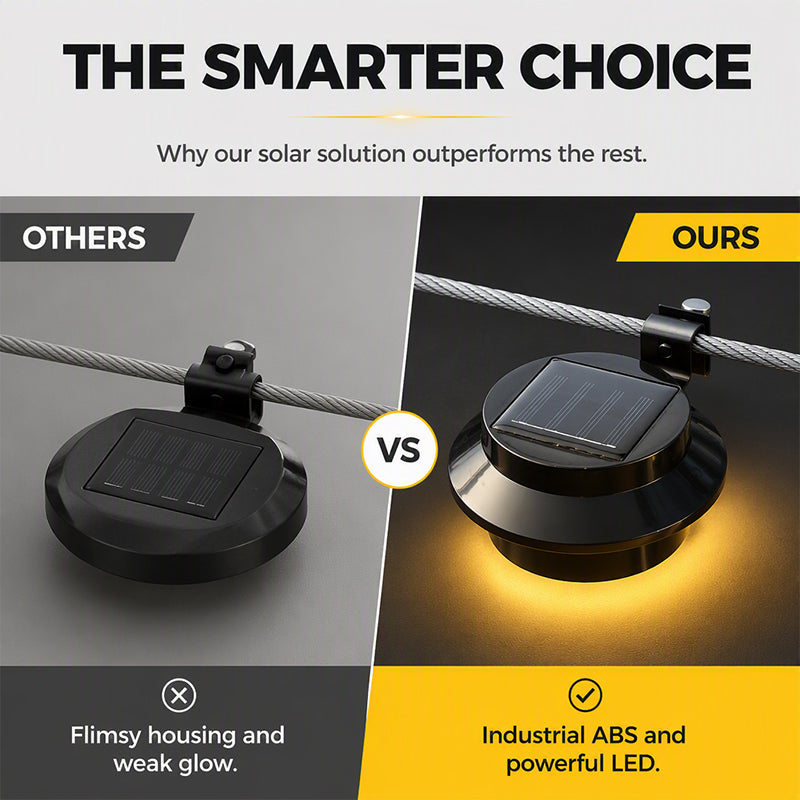 Waterproof Solar LED Light for Gutters & Walls 🌞💡