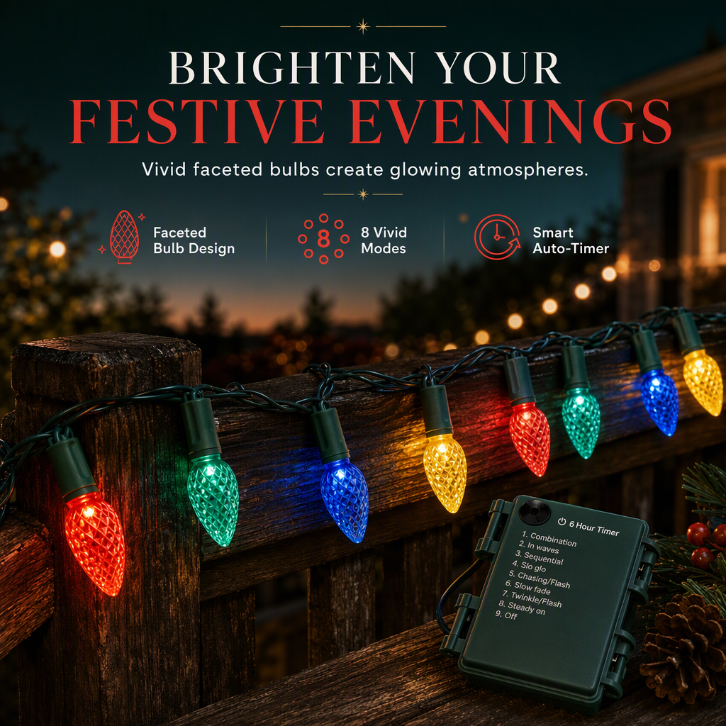 🎁2026 New Arrivals 50% OFF💥Battery Operated Strawberry String Lights – 8 Modes, Waterproof, Festive Decoration 🎃