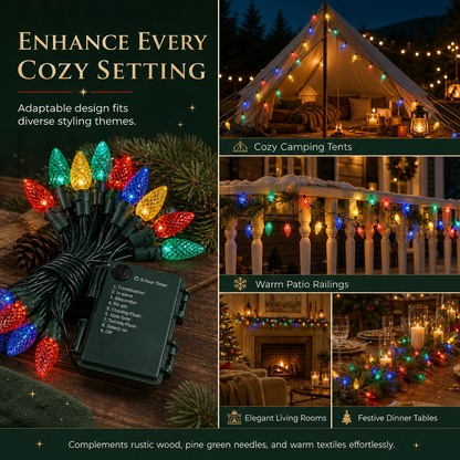 🎁2026 New Arrivals 50% OFF💥Battery Operated Strawberry String Lights – 8 Modes, Waterproof, Festive Decoration 🎃