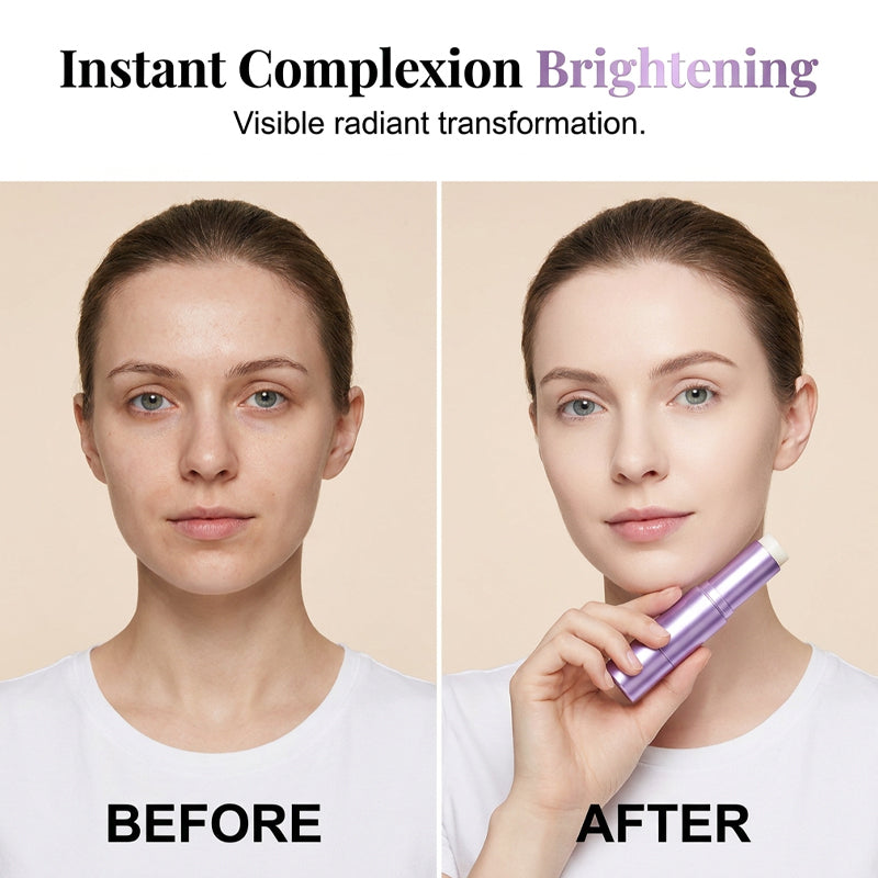 🤍✨ 2-in-1 Color-Changing Foundation Stick – Built-In Brush, Smooth Buildable Coverage & Easy On-the-Go Makeup 💄🌸