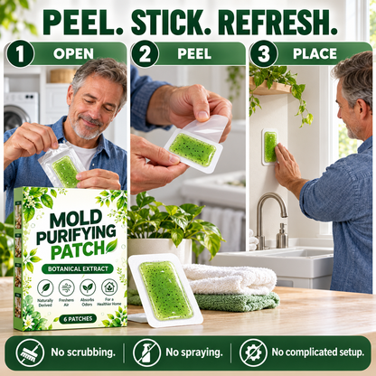 ✨ 6PCS Mold & Mildew Prevention Patches – Easy Peel & Stick Pads for Bathroom, Kitchen & Damp Corners 🛁🏡