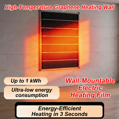 🔥3-Second Rapid Heating Honeycomb Graphene Far-Infrared Ceramic Wall Heater | Low Noise, Energy Efficient Indoor Wall Mount Space Heater -H