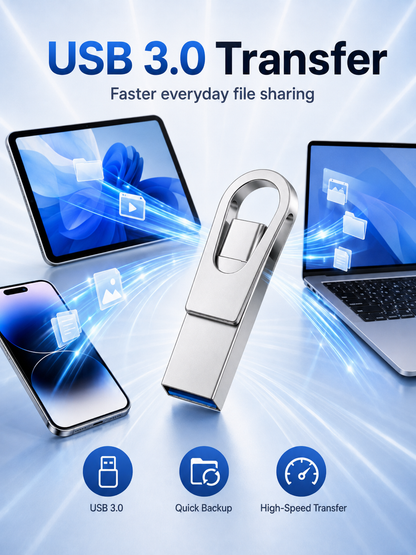 📱 2-in-1 Phone & Computer Flash Drive – Fast Photo & File Transfer