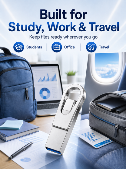 📱 2-in-1 Phone & Computer Flash Drive – Fast Photo & File Transfer