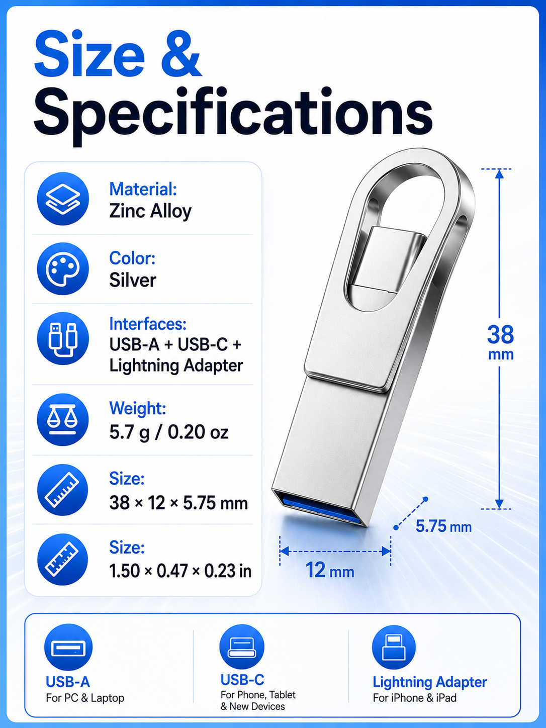📱 2-in-1 Phone & Computer Flash Drive – Fast Photo & File Transfer