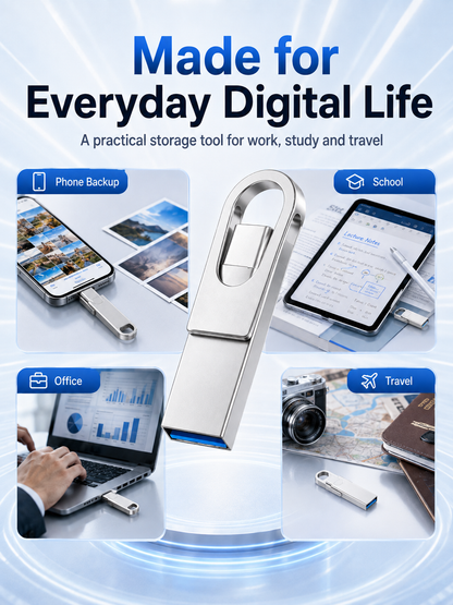 📱 2-in-1 Phone & Computer Flash Drive – Fast Photo & File Transfer