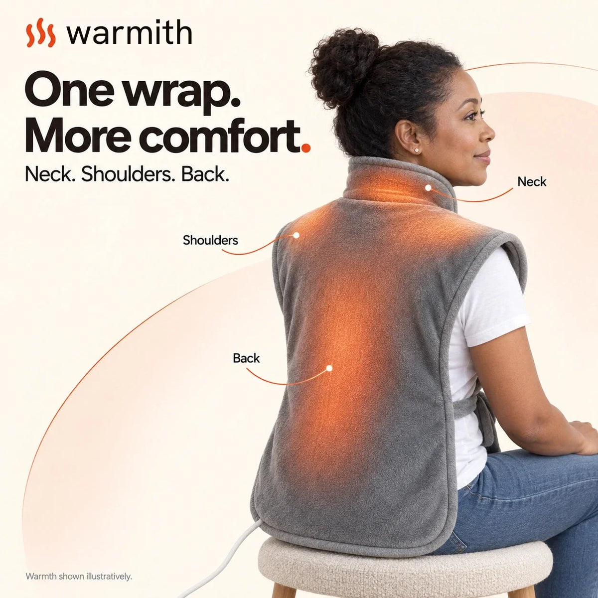 Warmith Heated Neck, Shoulder & Back Wrap
