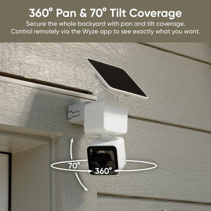 Wyze Solar Cam Pan 2K | Solar Powered Security Camera