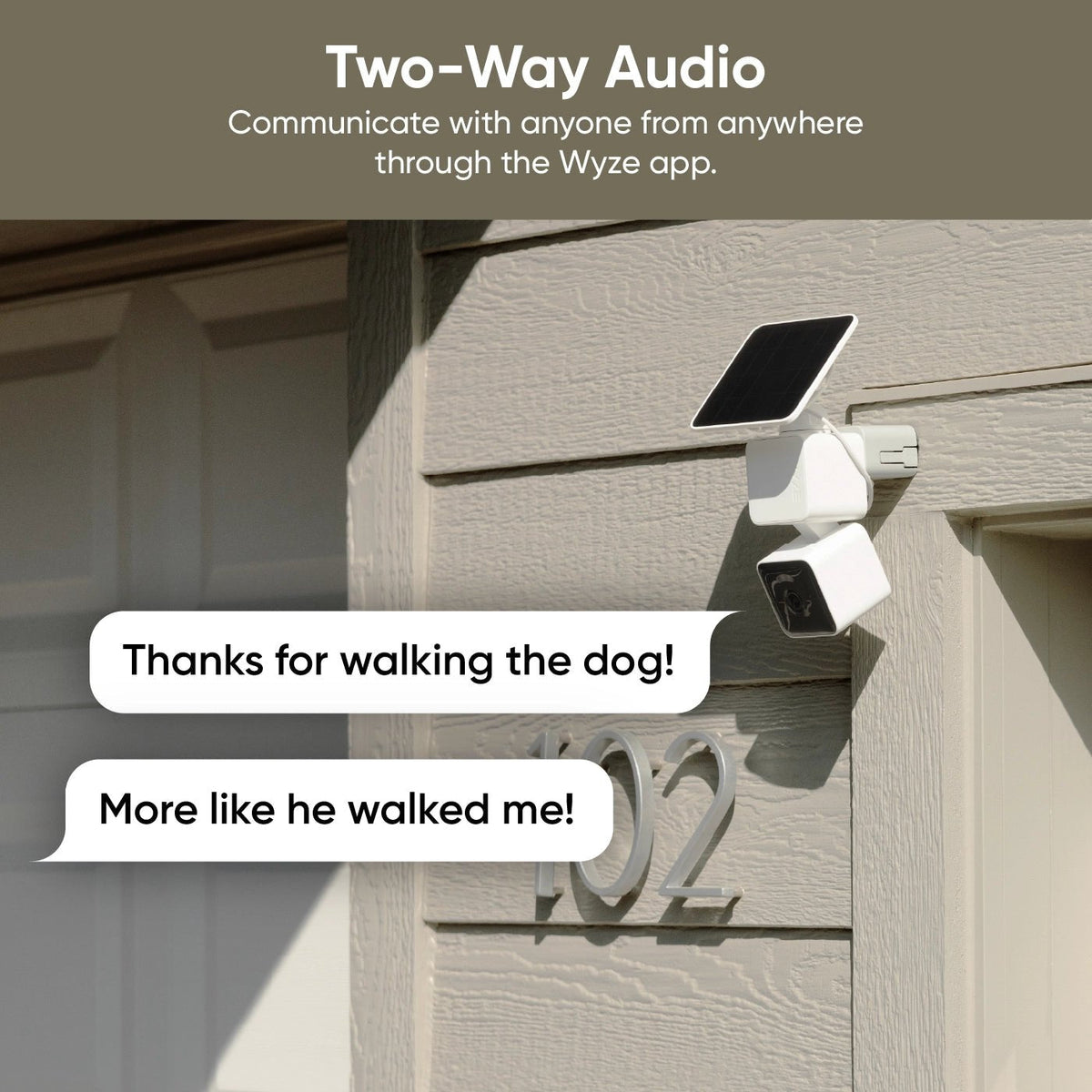Wyze Solar Cam Pan 2K | Solar Powered Security Camera