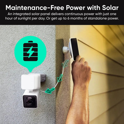 Wyze Solar Cam Pan 2K | Solar Powered Security Camera